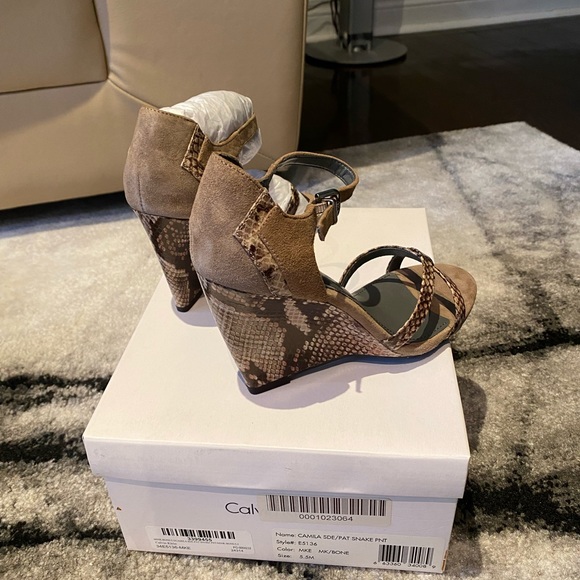 Brand new wedge Calvin Klein open toe - Picture 5 of 7